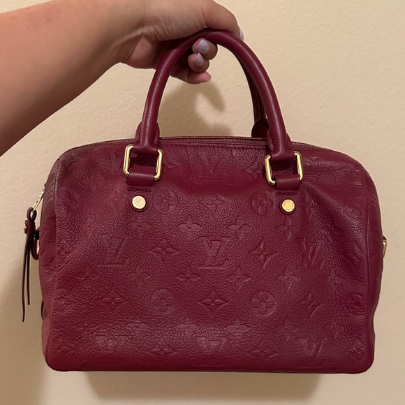 Louis Vuitton Empreinte Leather Speedy Bandouliere 25 in Aurore - Picture 5 of 17
